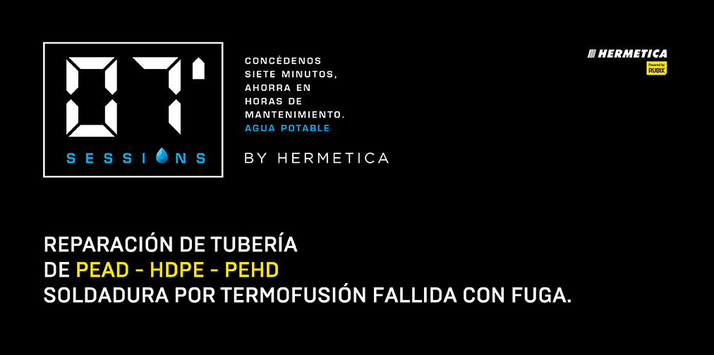 Reparación de tubería de PEAD – HDPE – PEHD soldadura por termofusión fallida con fuga.